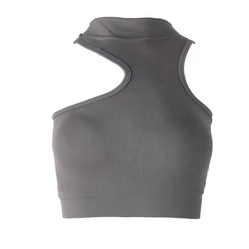 best Tops for Woman Knitted Sexy Crop Tops Off Shoulder Halter Tanke Top Women Built In Bra Camis for Womens Sleeveless Hot Sale 0 shop online at M2K Trends for