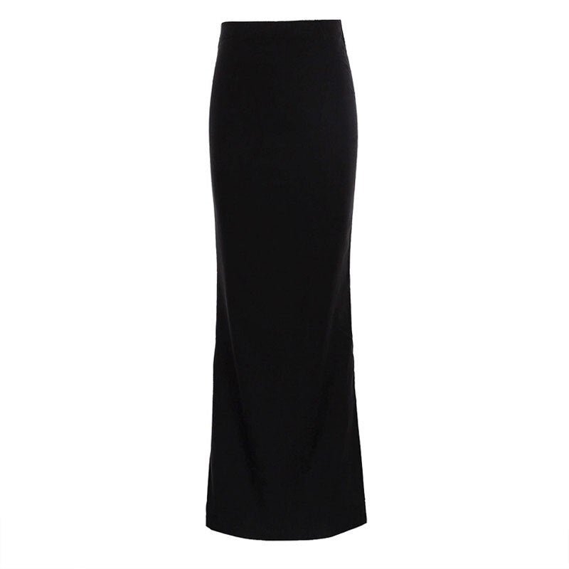 best Tossy Fashion For Women Black Long Skirts High Waist Slim Seamless Elegant Ladies Gown Casual Summer 2023 New Female Maxi Skirts 0 shop online at M2K Trends for