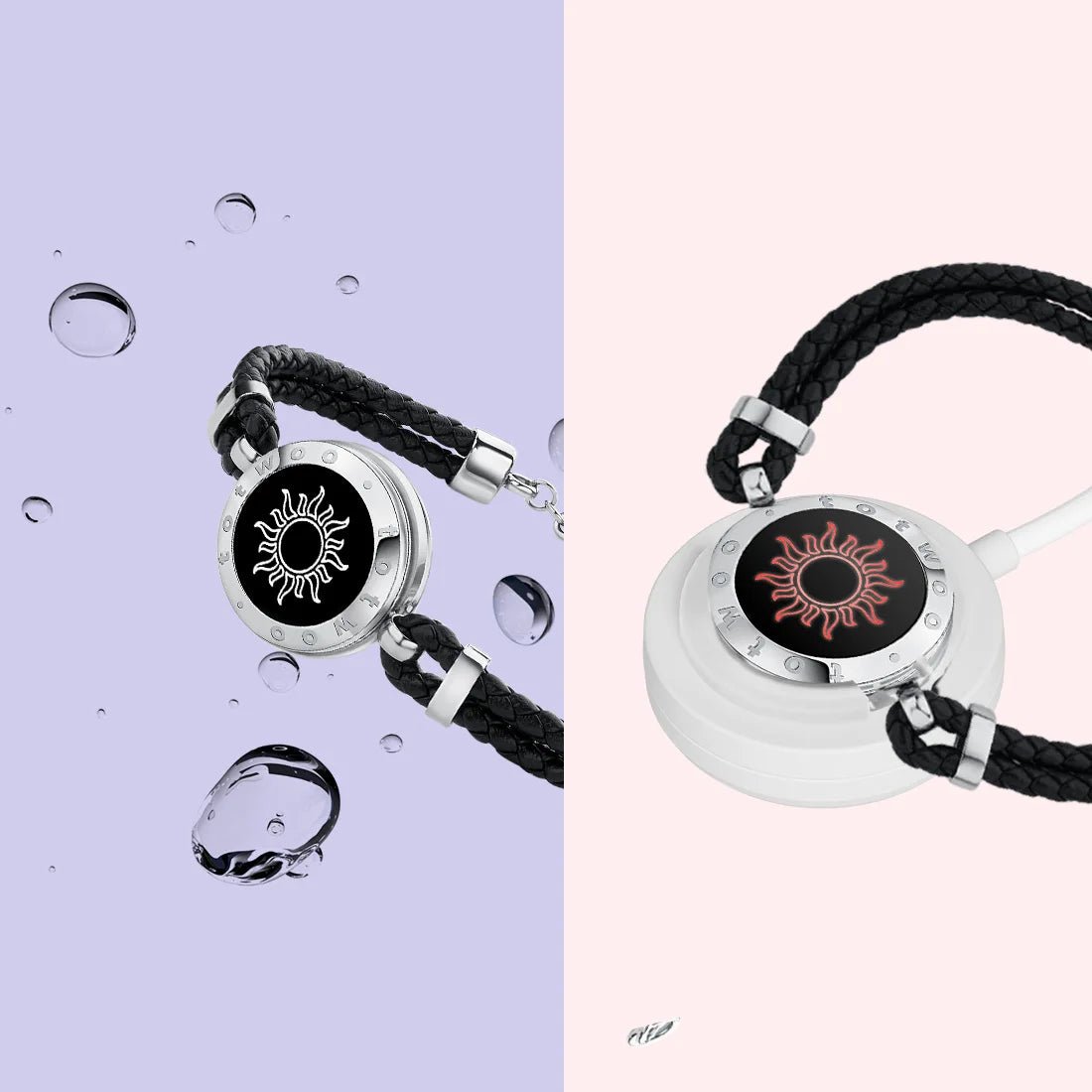 best TOTWOO Long Distance Touch Bracelets for Couples ,Light up&Vibration Relationship Gifts for Lovers Smart Jewelry Love Bracelets Accessories shop online at M2K Trends for