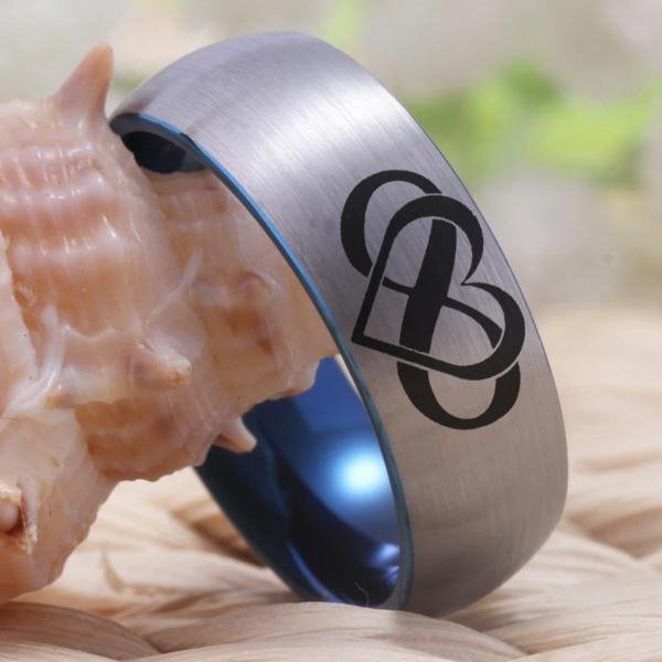 best Tungsten Always and Forever Couple Wedding Engagement Ring shop online at M2K Trends for gift