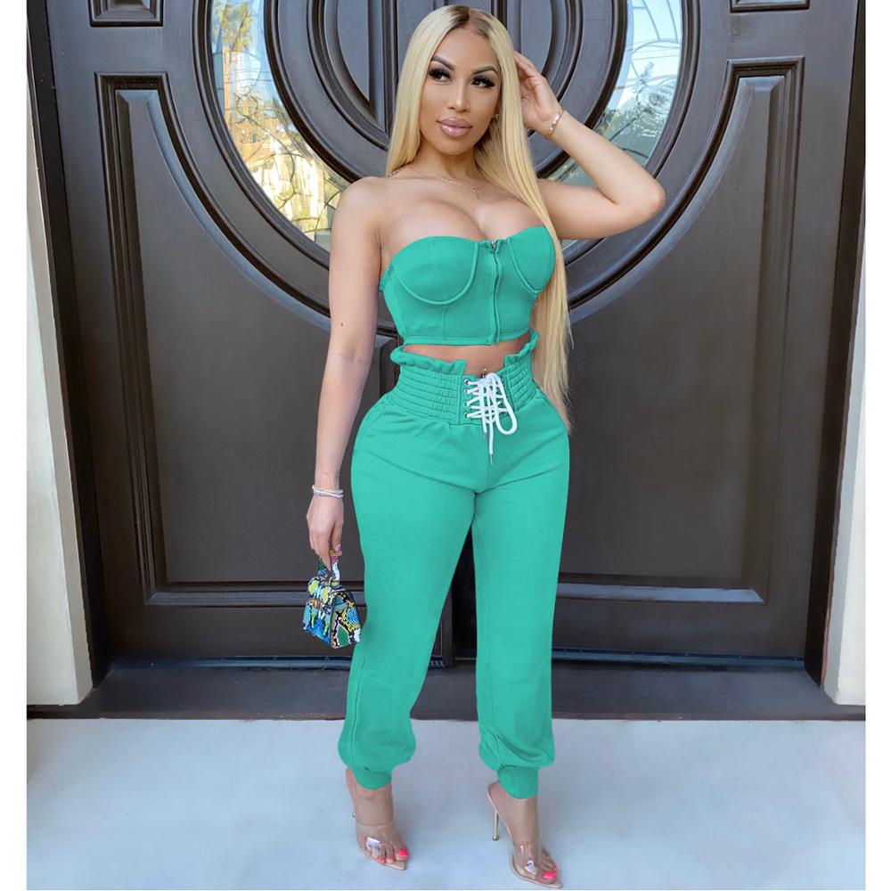best two peice set for women two piece outfits 2 pieces sets women outfits crop tops pants tracksuit clothes for female Active Two 2 Pieces Set for Women shop online at M2K Trends for