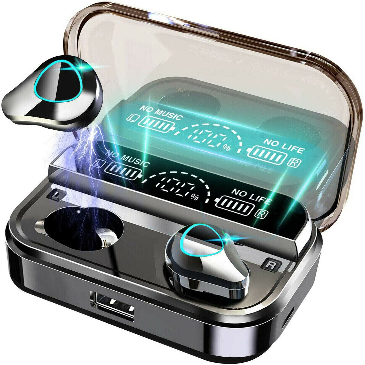 best TWS Wireless Earbuds Bluetooth 5.0 Waterproof Headset Headphones Bluetooth Earphones Sport Waterproof Headset earbuds shop online at M2K Trends for Affordable Bluetooth earphones