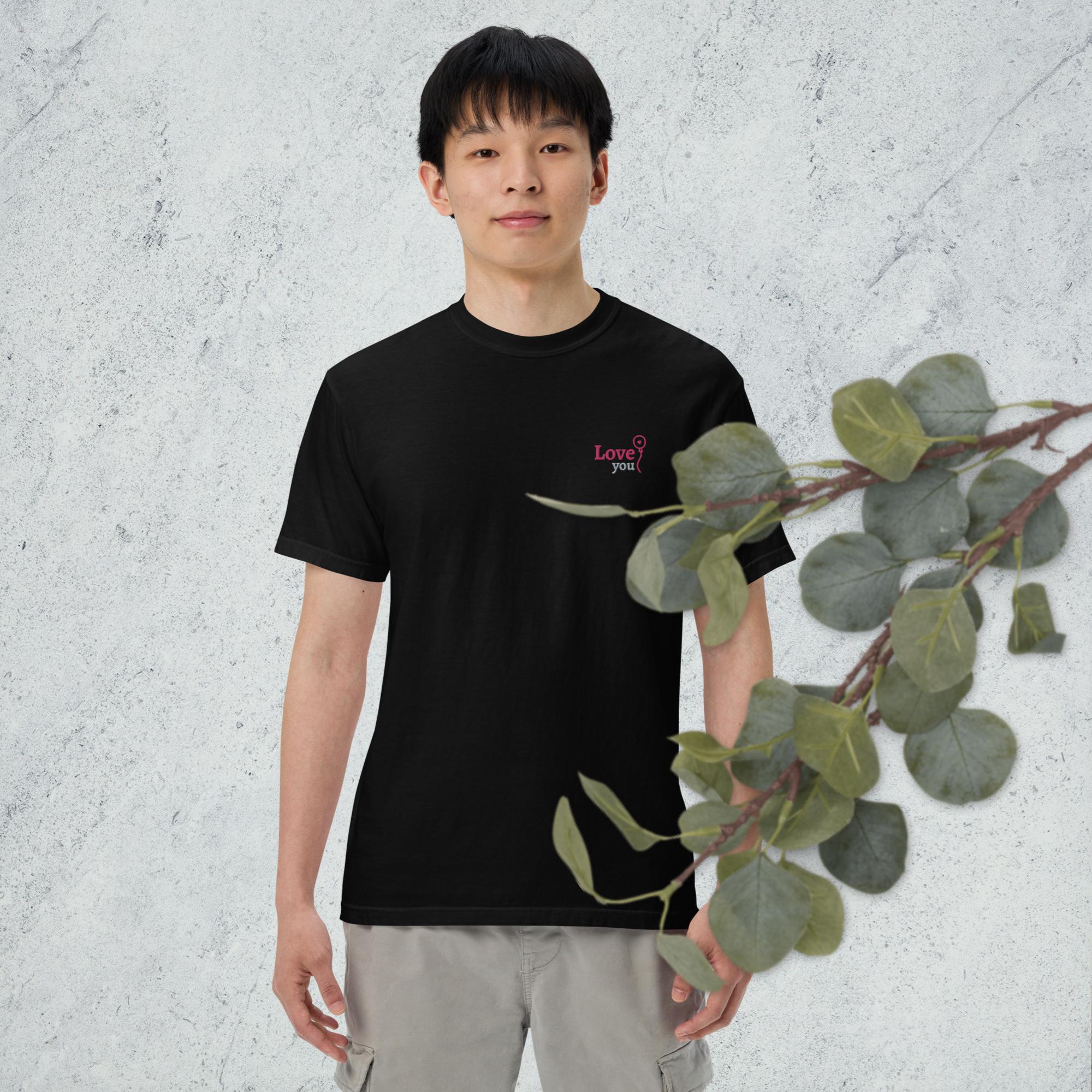 best Unisex garment-dyed heavyweight love t-shirt T-Shirt shop online at M2K Trends for Casual wear Graphic tees