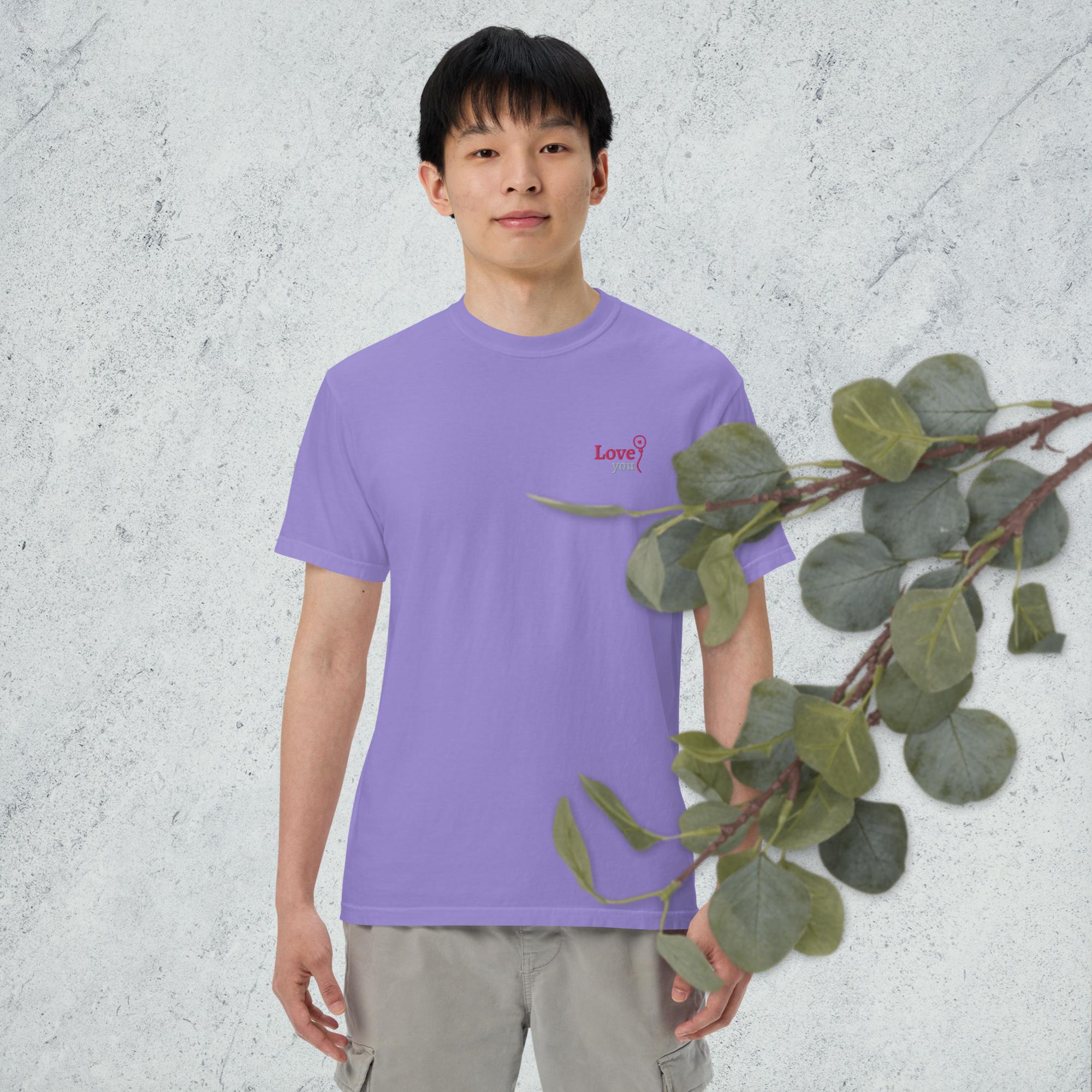 best Unisex garment-dyed heavyweight love t-shirt T-Shirt shop online at M2K Trends for Casual wear Graphic tees