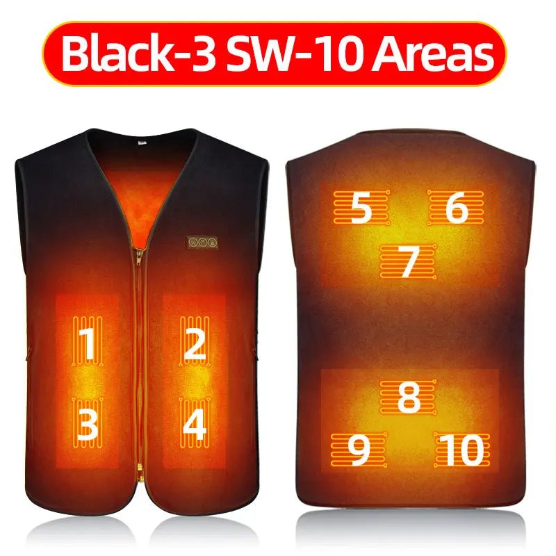 best Usb Heated Vest Men Women Rechargeable Warming Self Heating Vest Fleece Electric Heated Jacket Clothing Thermal Waistcoat shop online at M2K Trends for