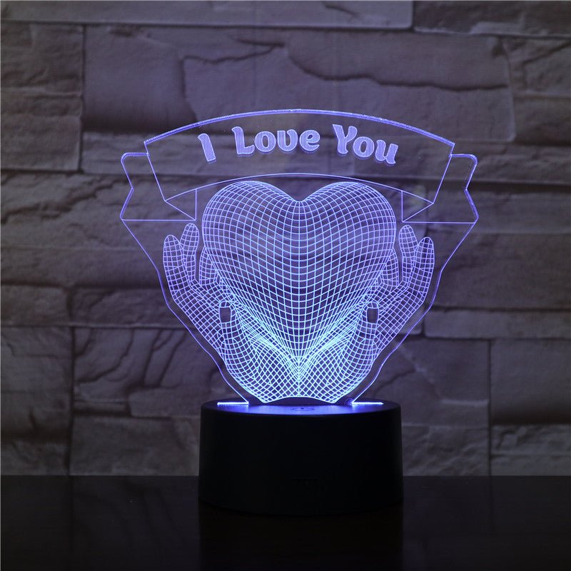 best Valentines Day Gift Hands Holding Love 3D Night Light Other shop online at M2K Trends for gift