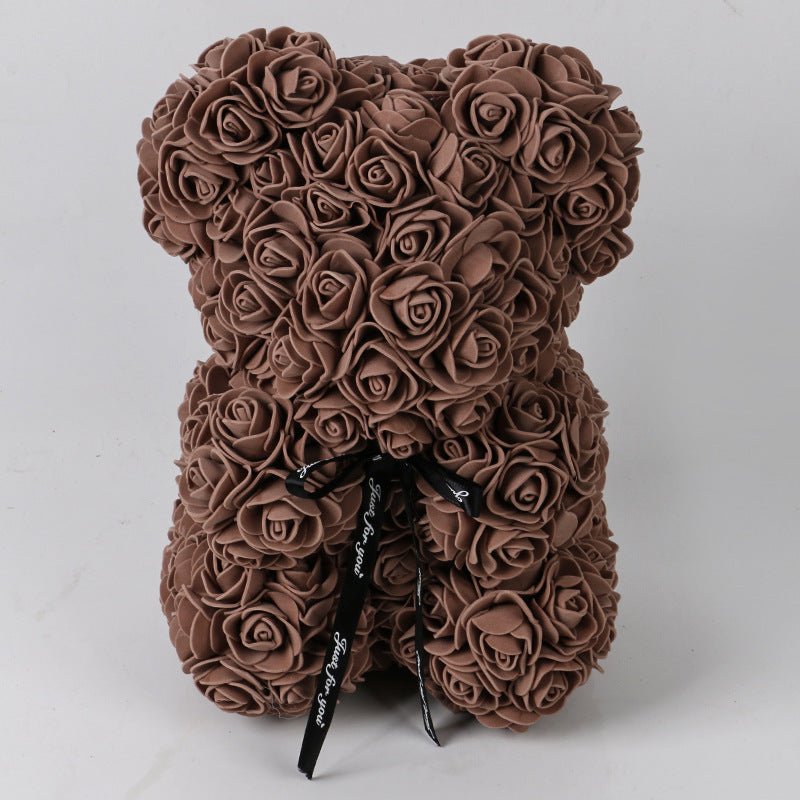 best Valentine's Day Gift Rose Bear Eternal Flower Rose Teddy Bear PE Foam Bear 25cm Valentines Day Other shop online at M2K Trends for gift