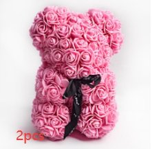 best Valentine's Day Gift Rose Bear Eternal Flower Rose Teddy Bear PE Foam Bear 25cm Valentines Day Other shop online at M2K Trends for gift