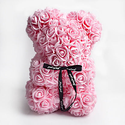 best Valentine's Day Gift Rose Bear Eternal Flower Rose Teddy Bear PE Foam Bear 25cm Valentines Day Other shop online at M2K Trends for gift