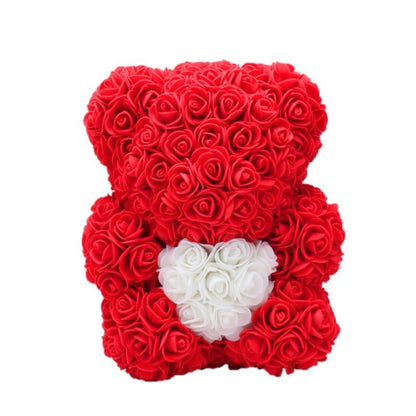 best Valentine's Day Gift Rose Bear Eternal Flower Rose Teddy Bear PE Foam Bear 25cm Valentines Day Other shop online at M2K Trends for gift