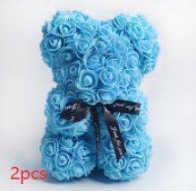 best Valentine's Day Gift Rose Bear Eternal Flower Rose Teddy Bear PE Foam Bear 25cm Valentines Day Other shop online at M2K Trends for gift