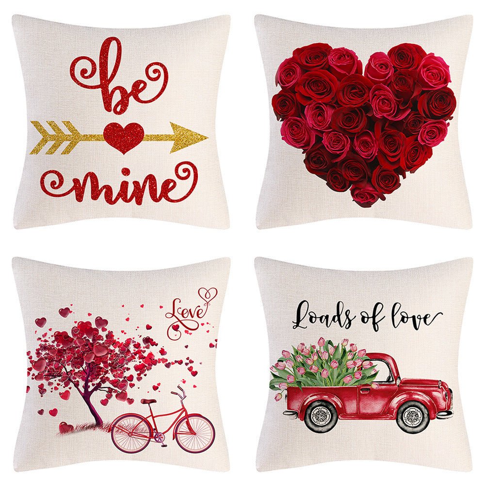 best Valentine's Day Linen Pillowcase Holiday Gift Accessories shop online at M2K Trends for gift