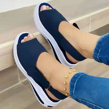 best Velcro Casual Summer Women Sandals Fish Mouth Sandals 0 shop online at M2K Trends for