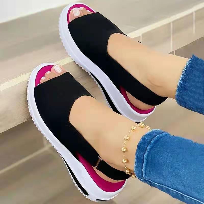 best Velcro Casual Summer Women Sandals Fish Mouth Sandals 0 shop online at M2K Trends for