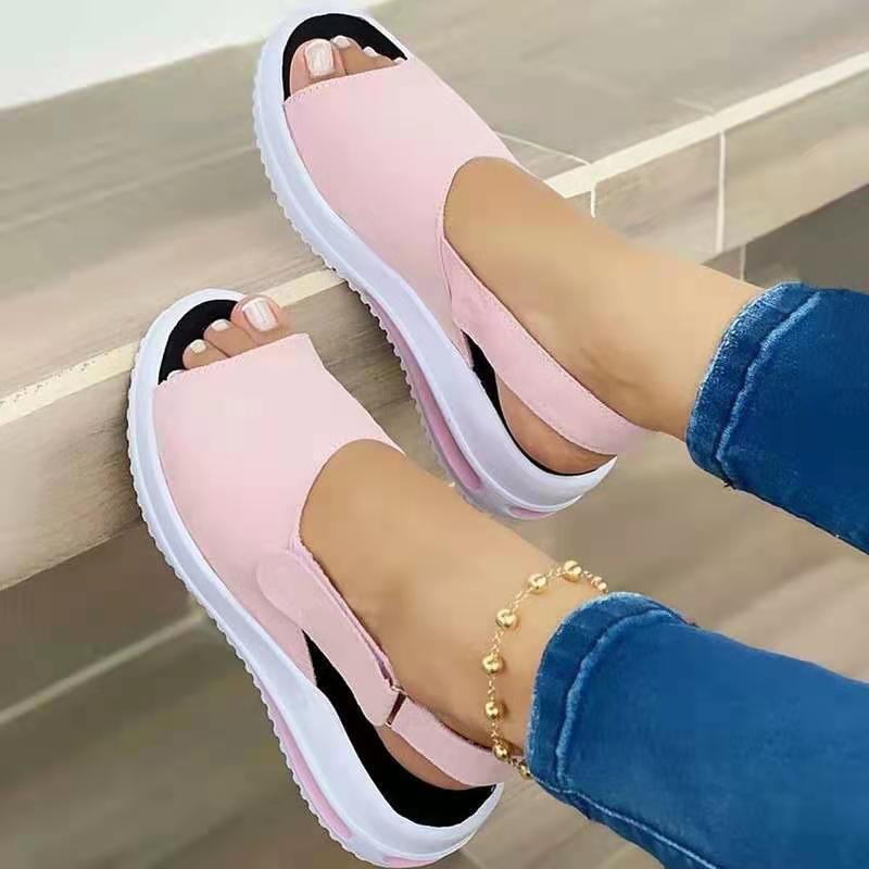 best Velcro Casual Summer Women Sandals Fish Mouth Sandals 0 shop online at M2K Trends for