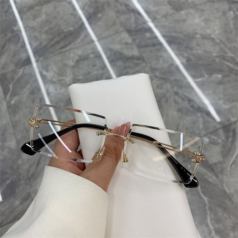 best Vintage Fashion 2021 New Sunglasses Rimless Frameless Rectangle Shades Gradient UV400 Summer Traveling Sun Glasses for Women 0 shop online at M2K Trends for
