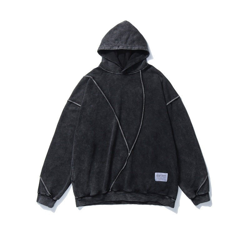 best Washed solid color sweater hooded sweater 0 shop online at M2K Trends for