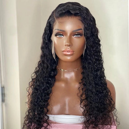 best Water Wave Lace Front Wig Natural Hair Curly SyntheticT Part Wigs Heat Other shop online at M2K Trends for