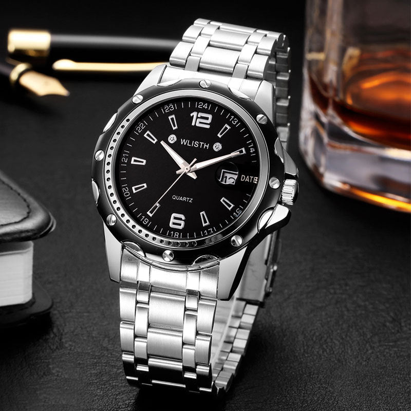 best Waterproof Men's Calendar Business Quartz Watch 0 shop online at M2K Trends for