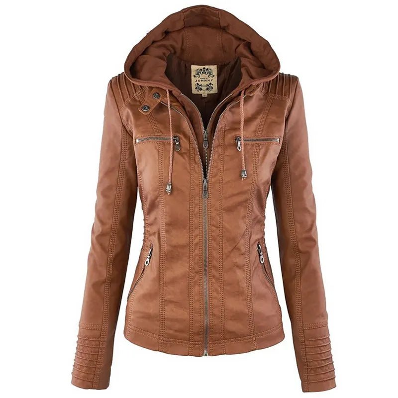 best Winter Faux Leather Jacket Women Casual Basic Coats 2022 Ladies Basic Jackets Waterproof Windproof Coats Female Ropa de Mujer Jackets & Coats shop online at M2K Trends for jackets