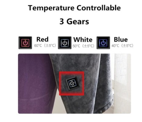 best Winter Flannel Heated Blanket Cold Protection Body Warmer Usb Heated Warm Shawl Electric Heated Plush Blanket 0 shop online at M2K Trends for