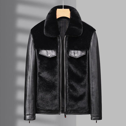 best Winter Men's Warm Mink Fur Jacket Coat 0 shop online at M2K Trends for