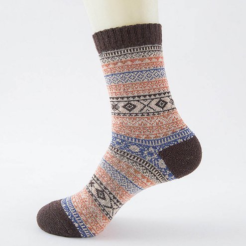 best Winter Thick Warm Stripe Wool Socks Casual Sock Business Socks 0 shop online at M2K Trends for