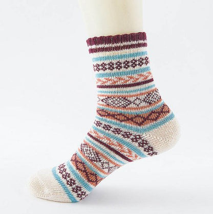 best Winter Thick Warm Stripe Wool Socks Casual Sock Business Socks 0 shop online at M2K Trends for