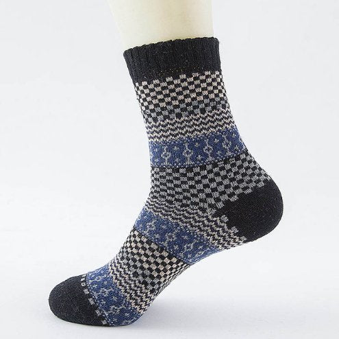 best Winter Thick Warm Stripe Wool Socks Casual Sock Business Socks 0 shop online at M2K Trends for