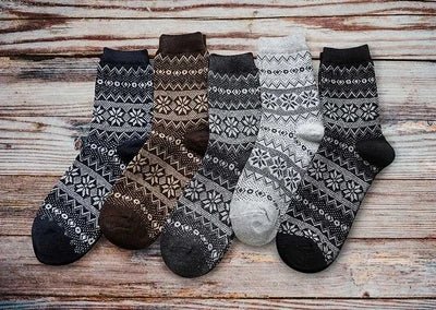 best Winter Thick Warm Stripe Wool Socks Casual Sock Business Socks 0 shop online at M2K Trends for