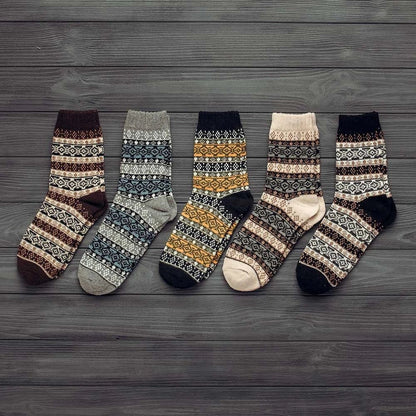 best Winter Thick Warm Stripe Wool Socks Casual Sock Business Socks 0 shop online at M2K Trends for