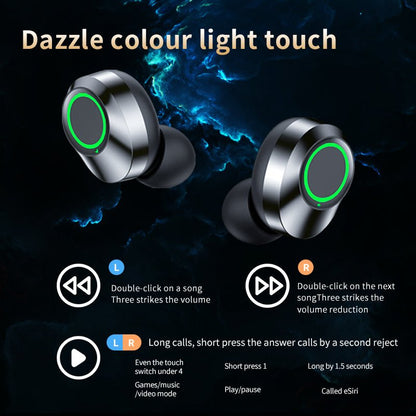 best Wireless Bluetooth Headset TWS Large Screen Smart Digital Display In Ear Breathing Light earbud shop online at M2K Trends for Bass-heavy earbuds