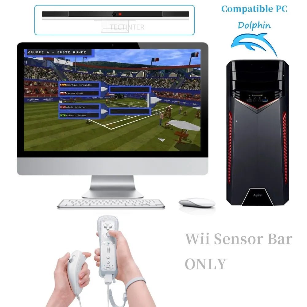 best Wireless Bluetooth Sensor Remote Bar For Wii Receiver Sensor Bar For Nintendo wii Infrared IR Signal Ray Sensor Receiver Bar shop online at M2K Trends for