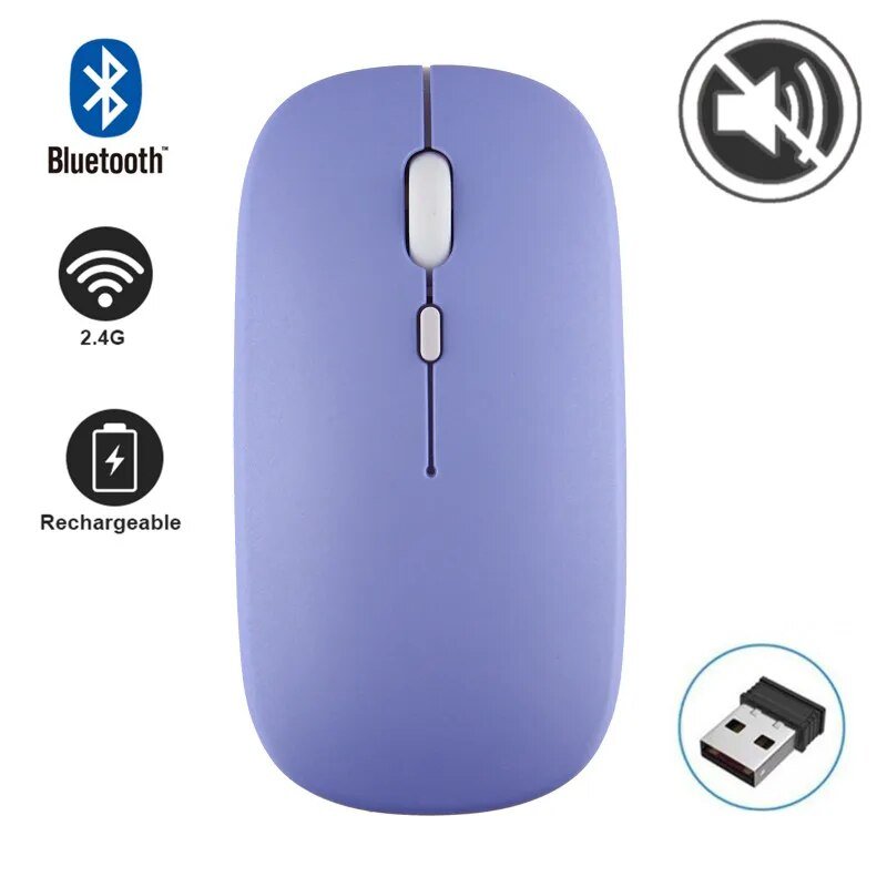 best Wireless Mouse 2.4G Bluetooth Mice for Macbook Samsung Laptop Silent Ergonomic Rechargeable Mice with LED Backlit USB Mice shop online at M2K Trends for