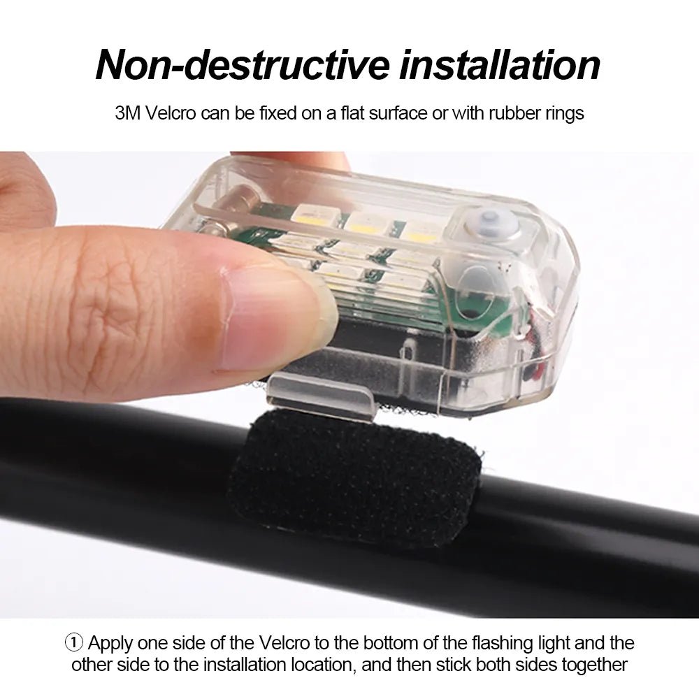 best Wireless Remote Control LED Strobe Light for Car Auto Motorcycle Bike Drone Scooter Anti-collision Warning Lamp Flash Indicator shop online at M2K Trends for