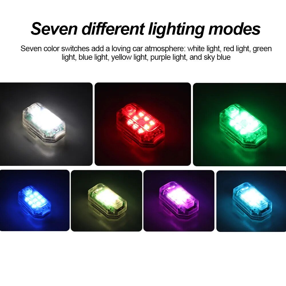 best Wireless Remote Control LED Strobe Light for Car Auto Motorcycle Bike Drone Scooter Anti-collision Warning Lamp Flash Indicator shop online at M2K Trends for