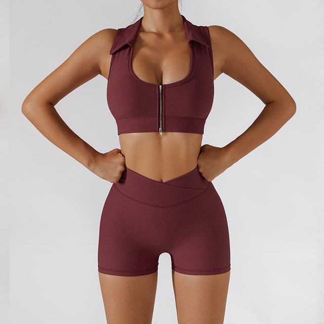 best With Zipper Gym Set Fitness Clothing Women Sports 0 shop online at M2K Trends for