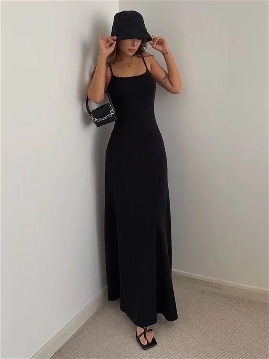 best Woman Spring Summer Style Bodycon Dress Female Sexy Sleeveless Spaghetti Strap Split Sheath Dress Vestidos SS161 0 shop online at M2K Trends for