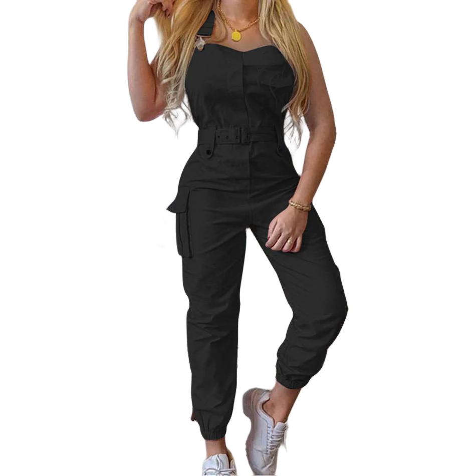 best Women Casual Cargo Playsuit pants Sleeveless Women Casual Cargo Playsuit shop online at M2K Trends for Women Casual Cargo Playsuit