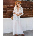 best Women Crochet Beach Knitted Beach Cover Up Dress Tunic Long dress shop online at M2K Trends for