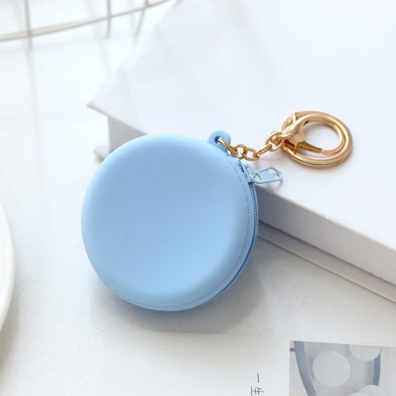 best Women Girls Coin Key Bag Cute Round Silicone Candy Color Coin Purse Small Wallet Mini Data Cable Headset Bag Purses Kid Gift 0 shop online at M2K Trends for