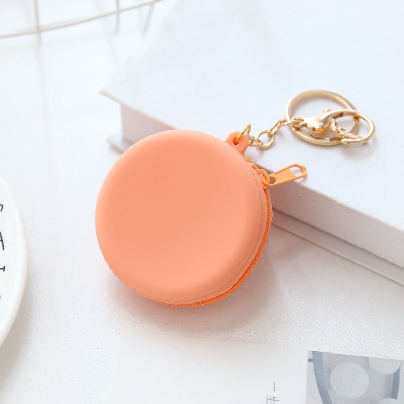 best Women Girls Coin Key Bag Cute Round Silicone Candy Color Coin Purse Small Wallet Mini Data Cable Headset Bag Purses Kid Gift 0 shop online at M2K Trends for