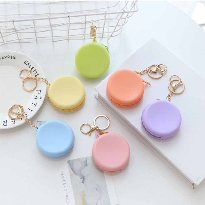 best Women Girls Coin Key Bag Cute Round Silicone Candy Color Coin Purse Small Wallet Mini Data Cable Headset Bag Purses Kid Gift 0 shop online at M2K Trends for