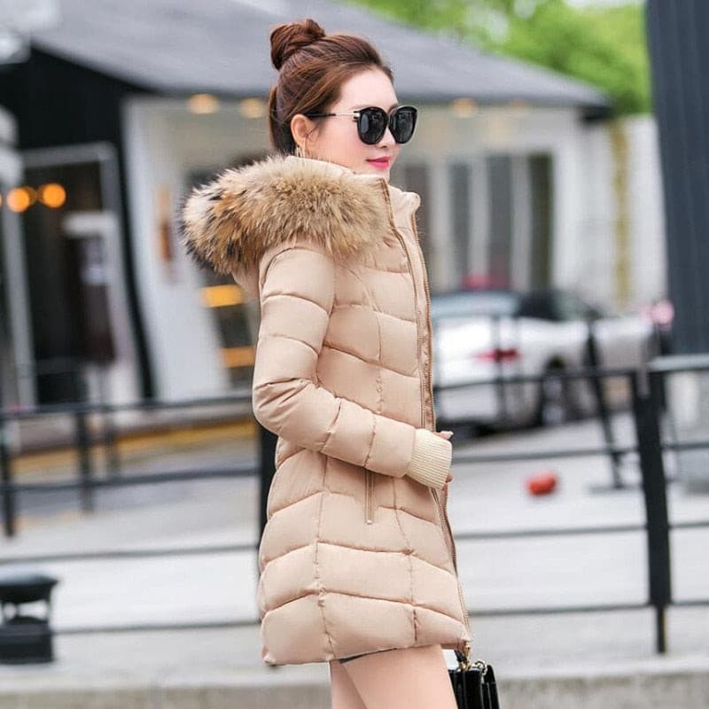 best Women Hooded With Fur Jackets & Coats shop online at M2K Trends for 2022 New Arrival Winter Jacket Women