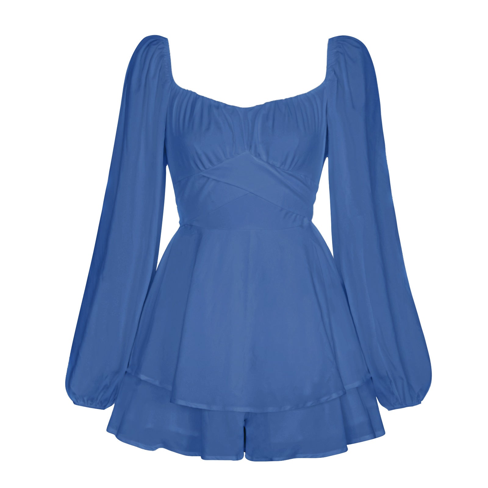 best Women Jumpsuit Short Puff Sleeve Fashion Ruffle Shorts 0 shop online at M2K Trends for