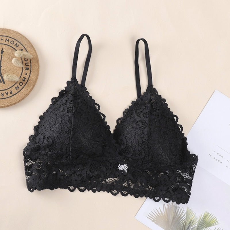 best Women Lace Bralette Seamless Bras Sexy Beauty Back Tube Tops Girls Underwear Gathered Bras 0 shop online at M2K Trends for