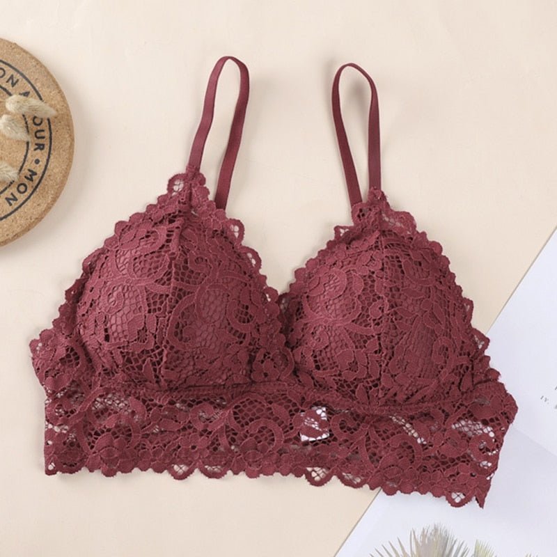 best Women Lace Bralette Seamless Bras Sexy Beauty Back Tube Tops Girls Underwear Gathered Bras 0 shop online at M2K Trends for