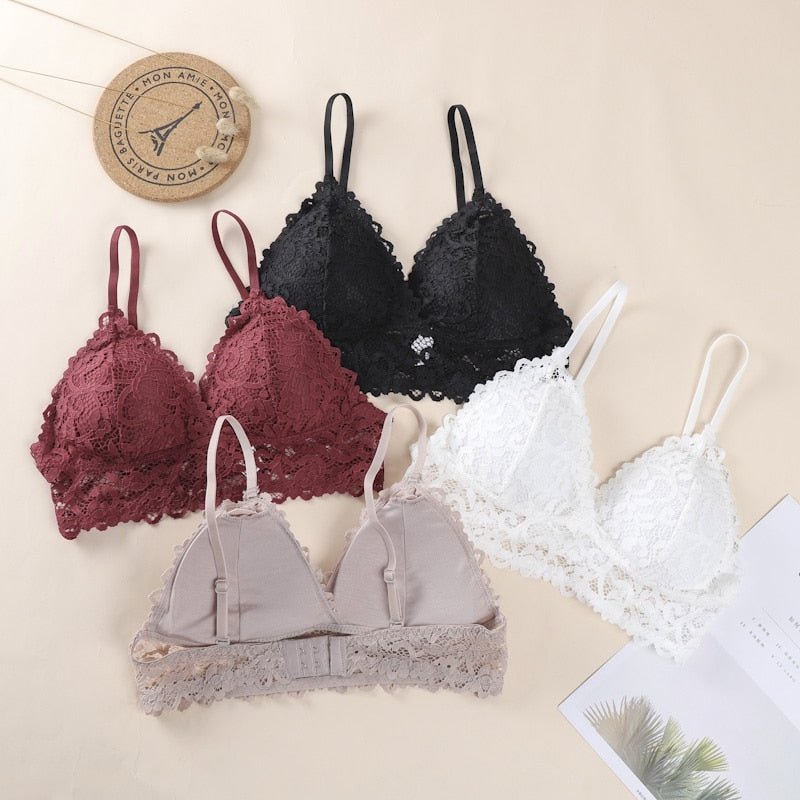 best Women Lace Bralette Seamless Bras Sexy Beauty Back Tube Tops Girls Underwear Gathered Bras 0 shop online at M2K Trends for