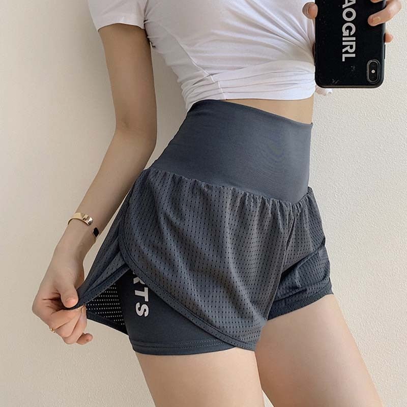 best Women Mesh Yoga Shorts Summer High Waist Running Shorts Quick Dry Gym Loose Wide Leg Fitness Shorts Gym clothing 0 shop online at M2K Trends for