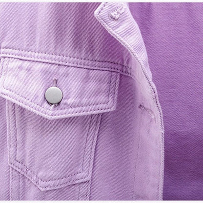 best Women Denim Jacket Spring Autumn Short Coat Pink Jean Jackets Casual Tops Loose Tops Lady Outerwear 0 shop online at M2K Trends for